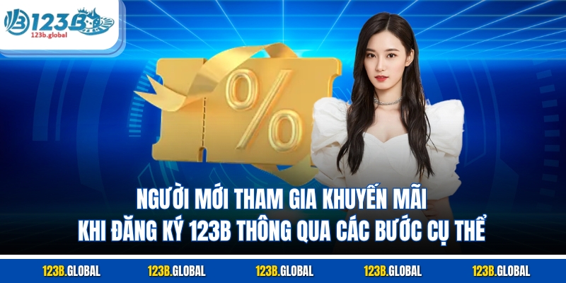 Người mới tham gia khuyến mãi khi đăng ký 123B thông qua các bước cụ thể